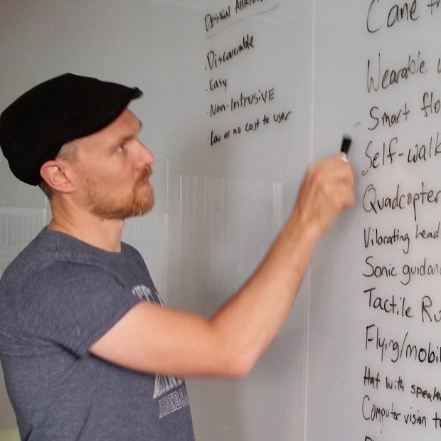 Josh at whiteboard 2